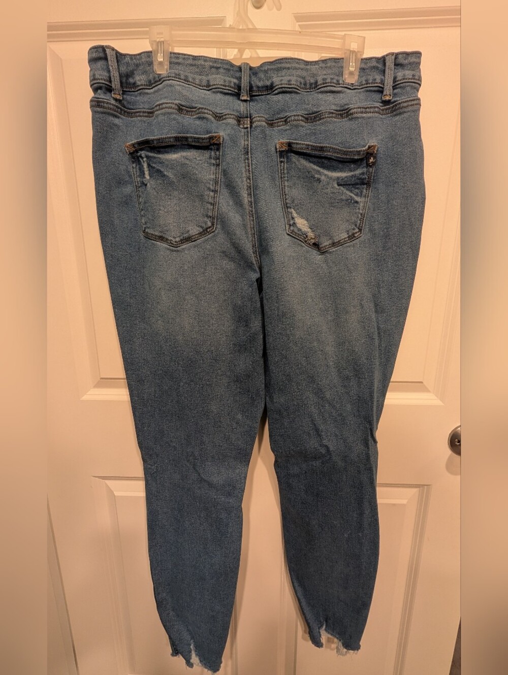 Maurice's Distressed High-Rise Blue Women's Jeans - Picture 7 of 7
